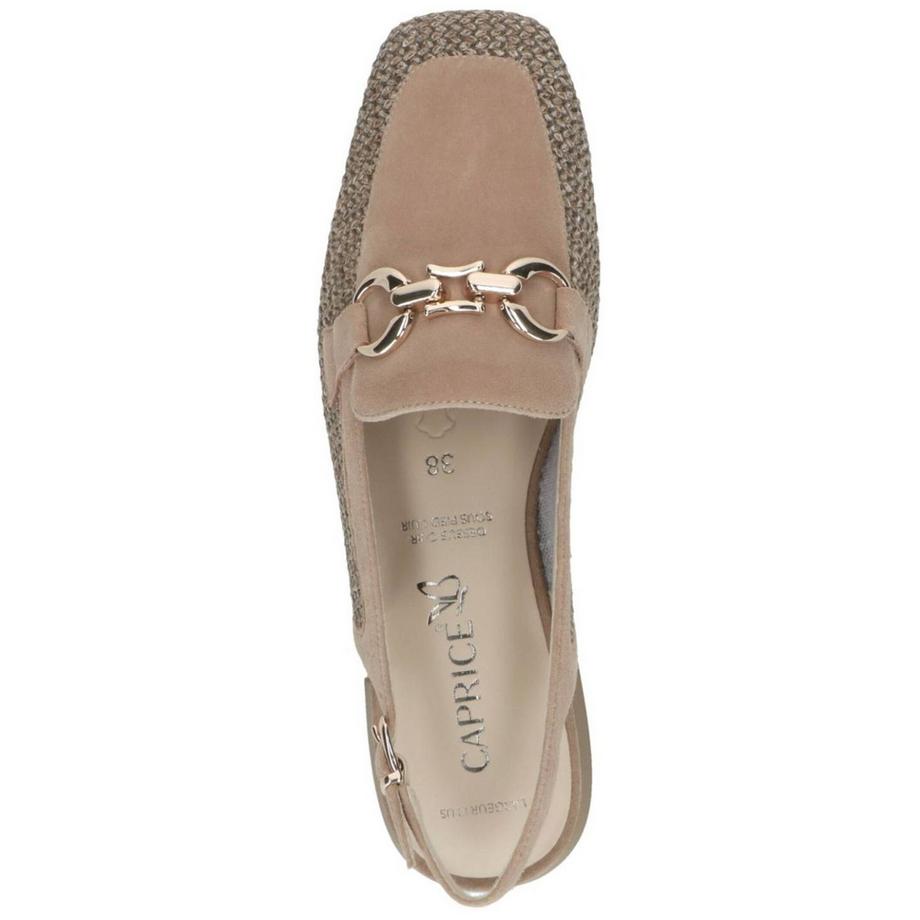 CAPRICE Slingback Pumps mit Geflecht-Detail  