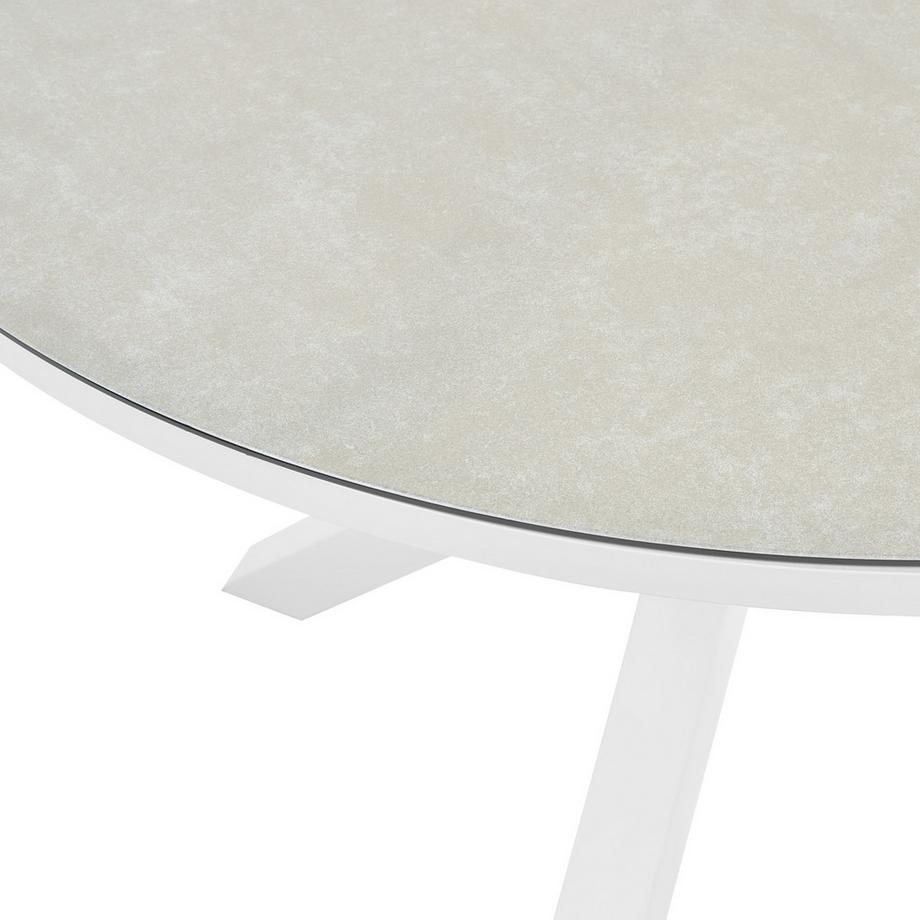 Beliani Garten-Essgruppe für 4 Personen aus Aluminium  MALETTO/GROSSETO  