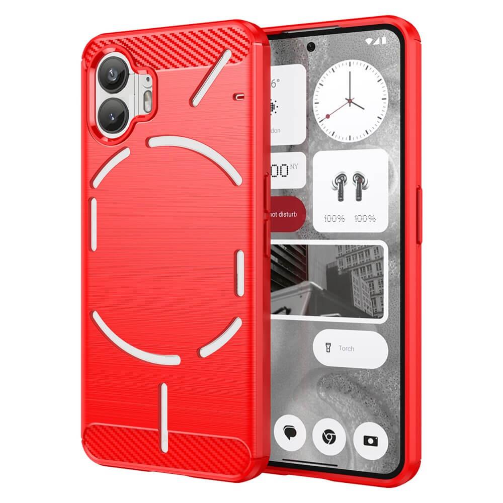 Cover-Discount  Nothing Phone (2) - Metall Carbon Look Hülle 