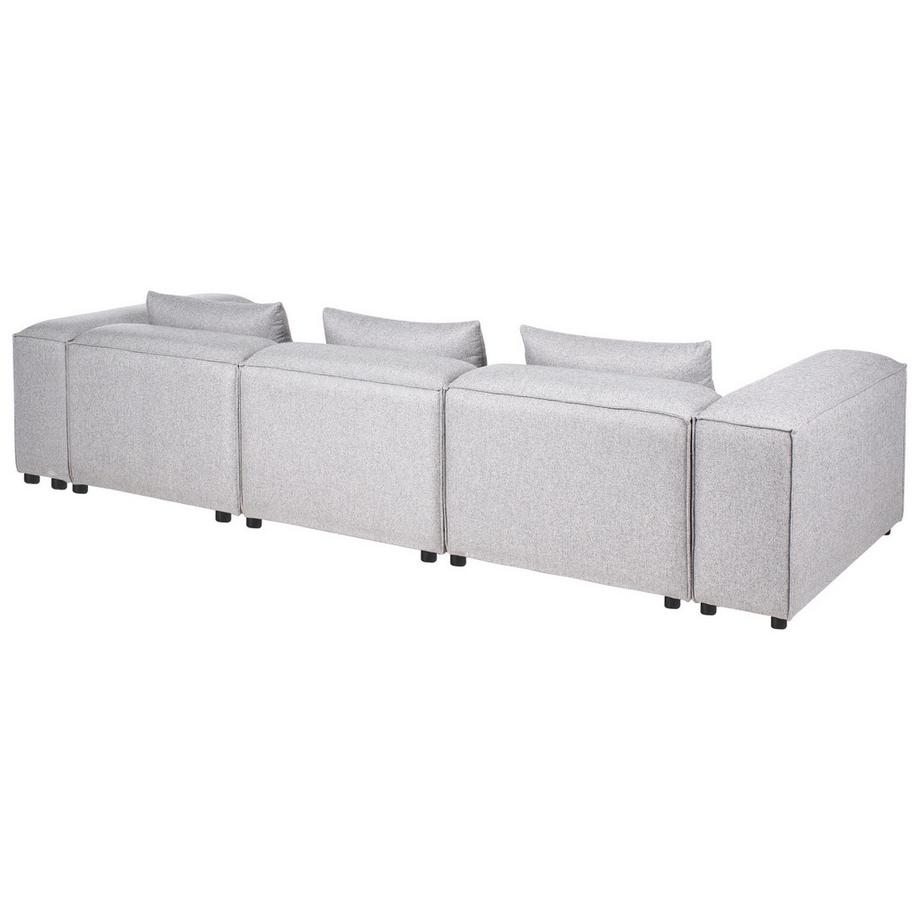 Beliani Canapé 3 places en Tissu Moderne BRANDE  