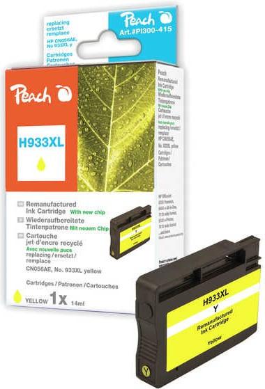 Peach  PI300-415 HC kompatibel zu HP No. 933XL, CN056AE - gelb 