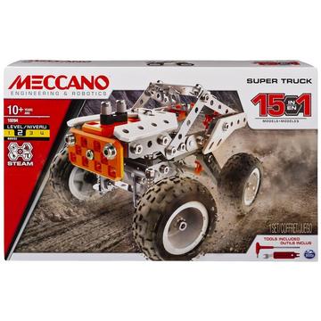 Kit de construction Meccano 15-en-1 Modèle Camion de Course