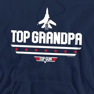 Top Gun Top Grandpa Felpa con Cappuccio  