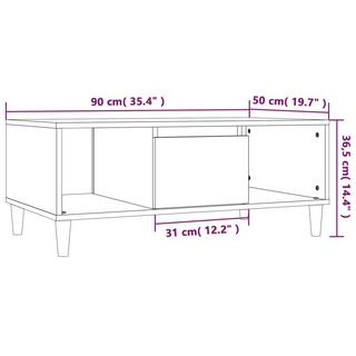 VidaXL Table basse bois d'ingénierie  