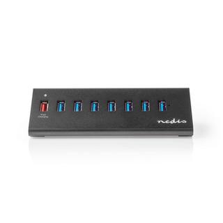 Nedis  Hub USB | USB Micro-B femelle | USB-A femelle | 8-Port(s) | QC3.0 / USB 3.2 Gen 1 | Adaptateur d'alimentation / USB Power | 5 Gbps | 8x USB 