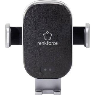 Renkforce  RF-4470380 Griglia di ventilazione Supporto cellulare per auto con ricarica a induzione 91 - 59 mm 6.5 - 4 pol 