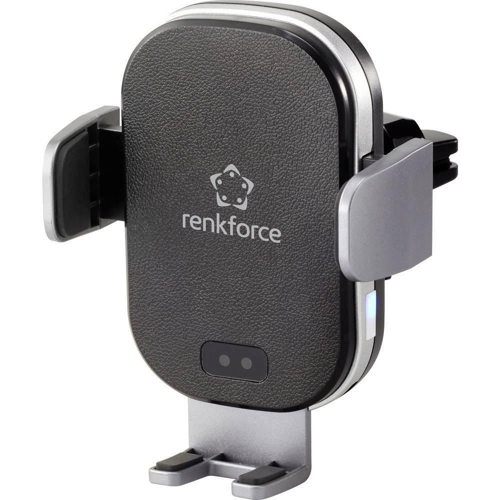 Renkforce  Support pour smartphone avec capteur et fonction de charge, pour grille de ventilation 