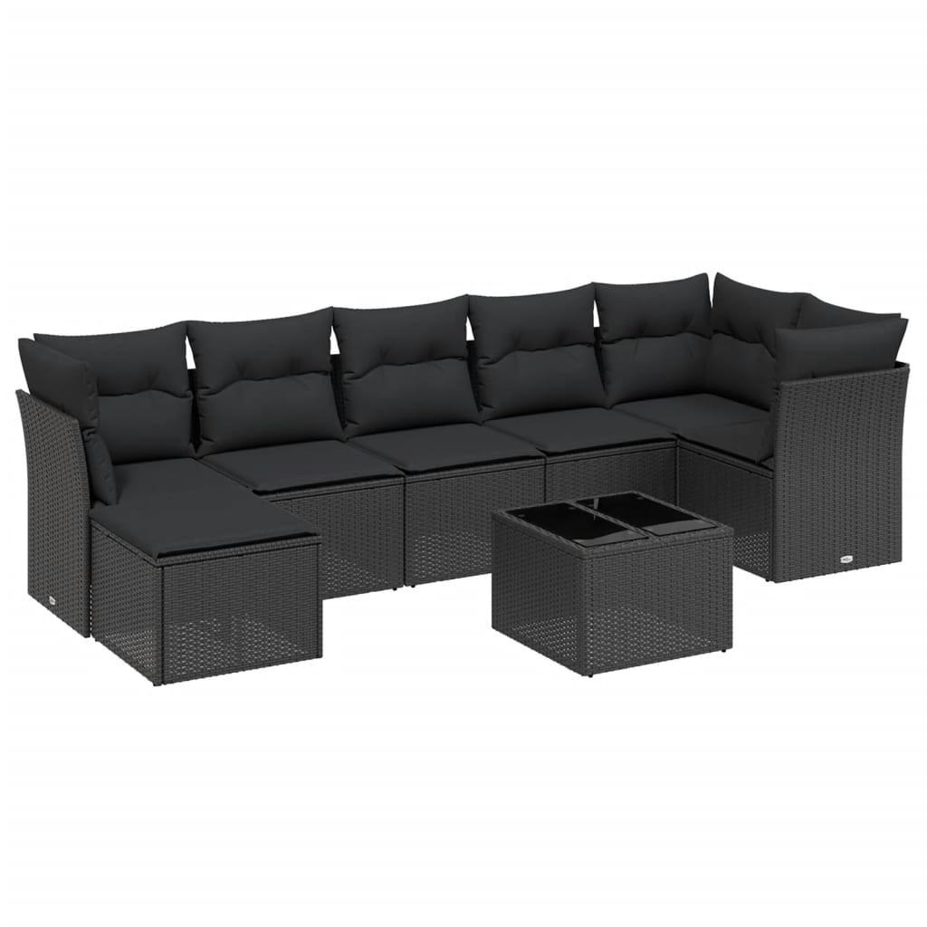 VidaXL set divano da giardino Polirattan  