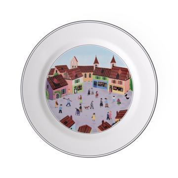 Assiette plate Village Design Naif