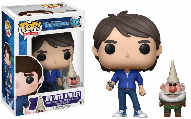 Funko  Trollhunters POP! Television Vinyl Figur Jim with Amulet & Gnome 