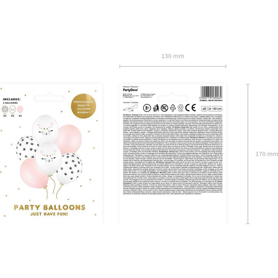 PartyDeco  ballon chat mix pièce 