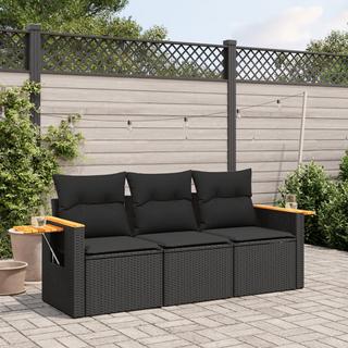 VidaXL set divano da giardino Polirattan  