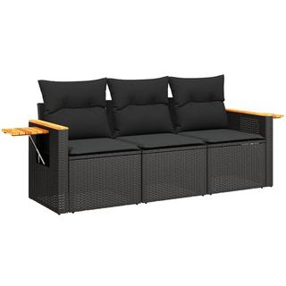 VidaXL set divano da giardino Polirattan  