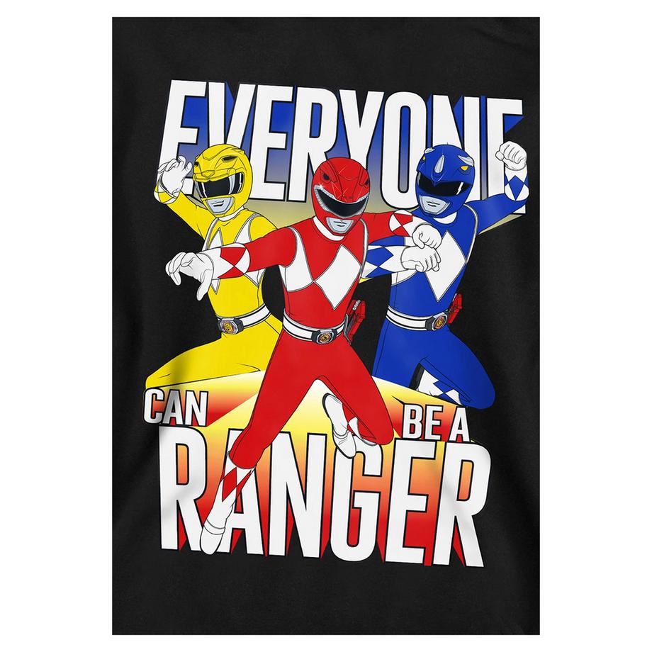 Power Rangers  Everyone Can Be A Ranger Hoodie Zum Überziehen, Meliert 