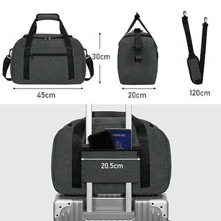 Only-bags.store  Handgepäck 45 x 36 x 20 cm für Ryanair Reisetasche für Flugzeug unter Sitz Handgepäck Koffer PET Recycelt Umweltfreundlich Reisetasche Weekender Tasche, 