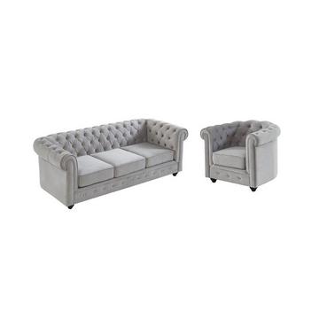 Couchgarnitur 3+1 CHESTERFIELD Samt