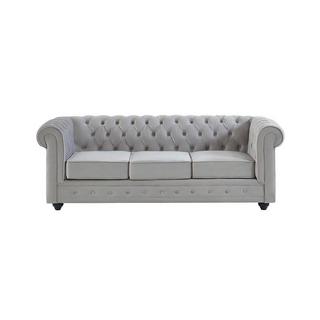 Vente-unique Couchgarnitur 3+1 CHESTERFIELD Samt  