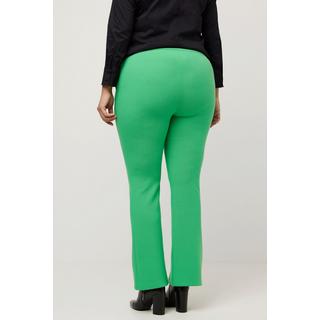 Ulla Popken  Pantalon Marie, jambes larges, fente, ceinture élastique 