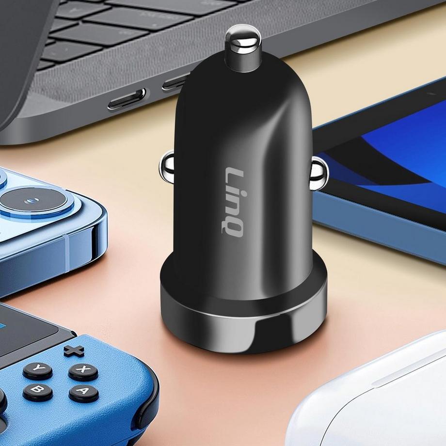 Avizar  Caricatore auto USB-C 30W LinQ nero 