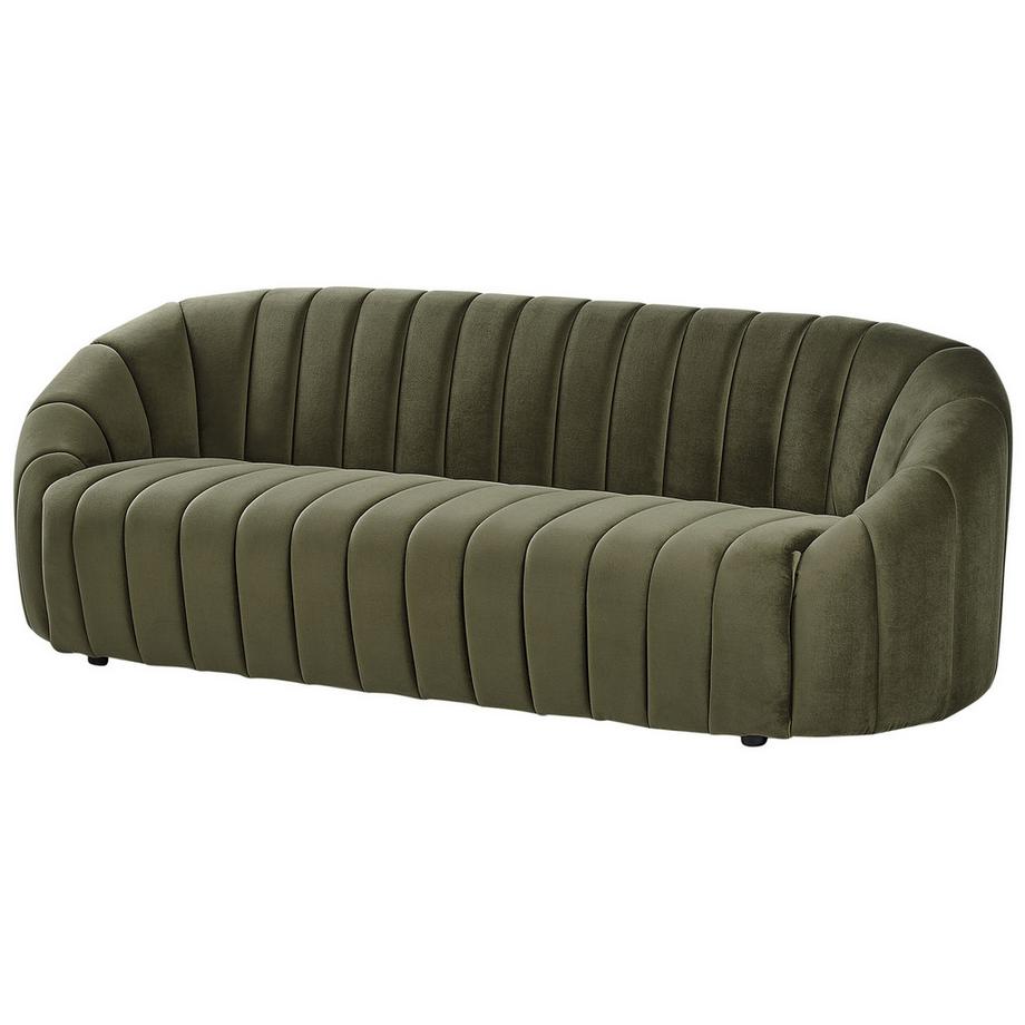 Beliani Canapé 3 places en Velours Rétro MALUNG  