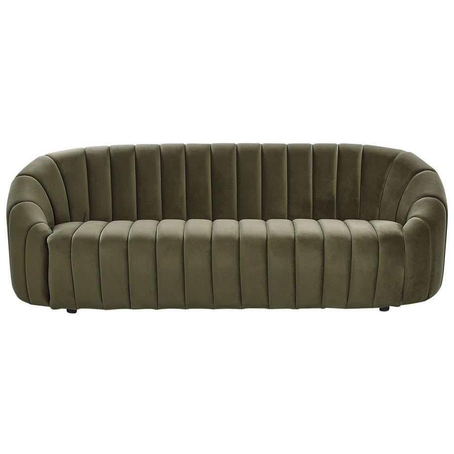 Beliani Canapé 3 places en Velours Rétro MALUNG  