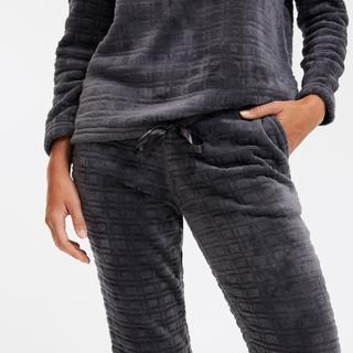 La Redoute Collections  Fleece-Pyjama mit langen Ärmeln 