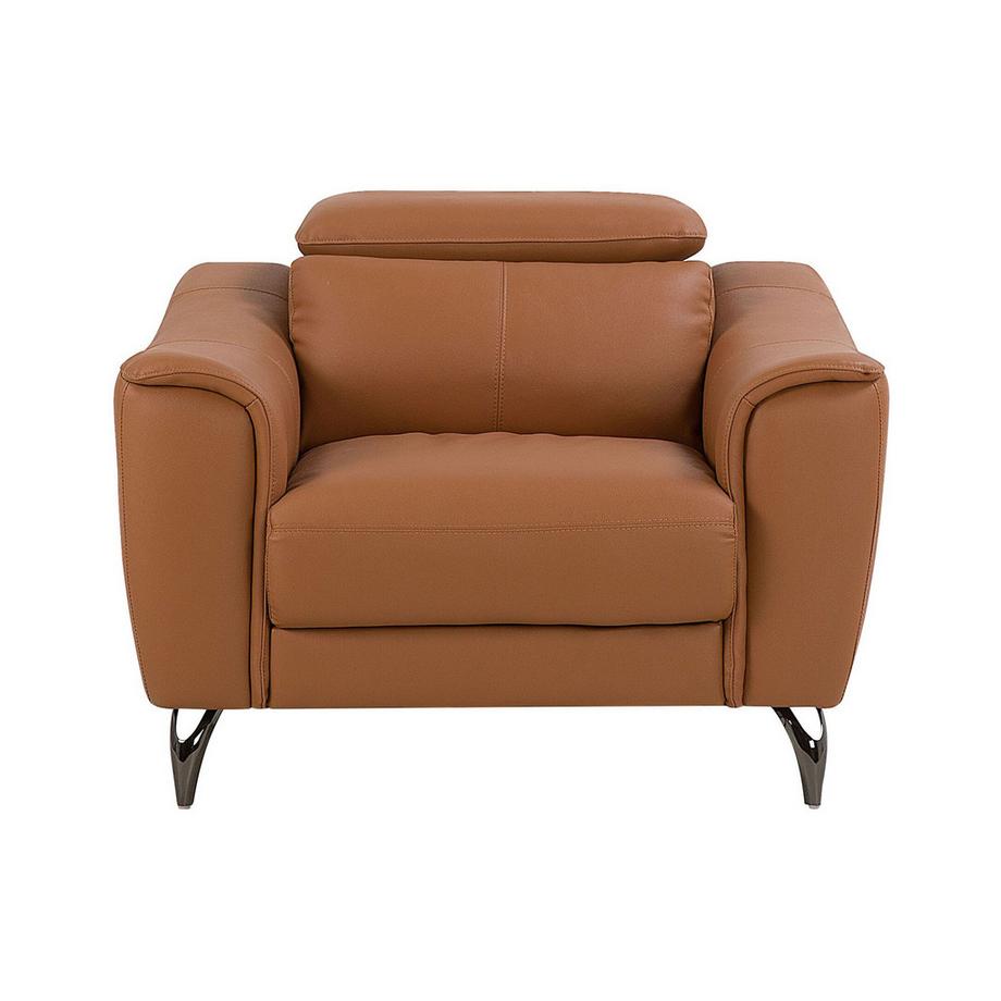 Beliani Fauteuil en Cuir Rétro NARWIK  