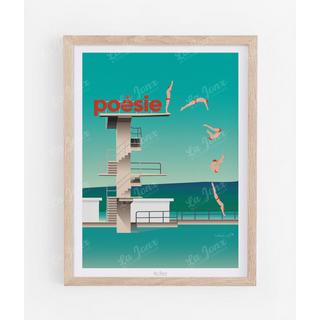 La-Jonx Affiche de Bains des Pâquis - Poésie  