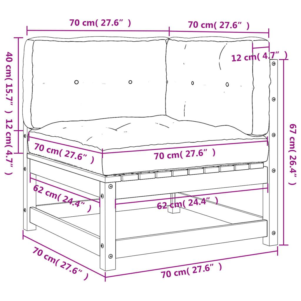 VidaXL Gartensofa holz  