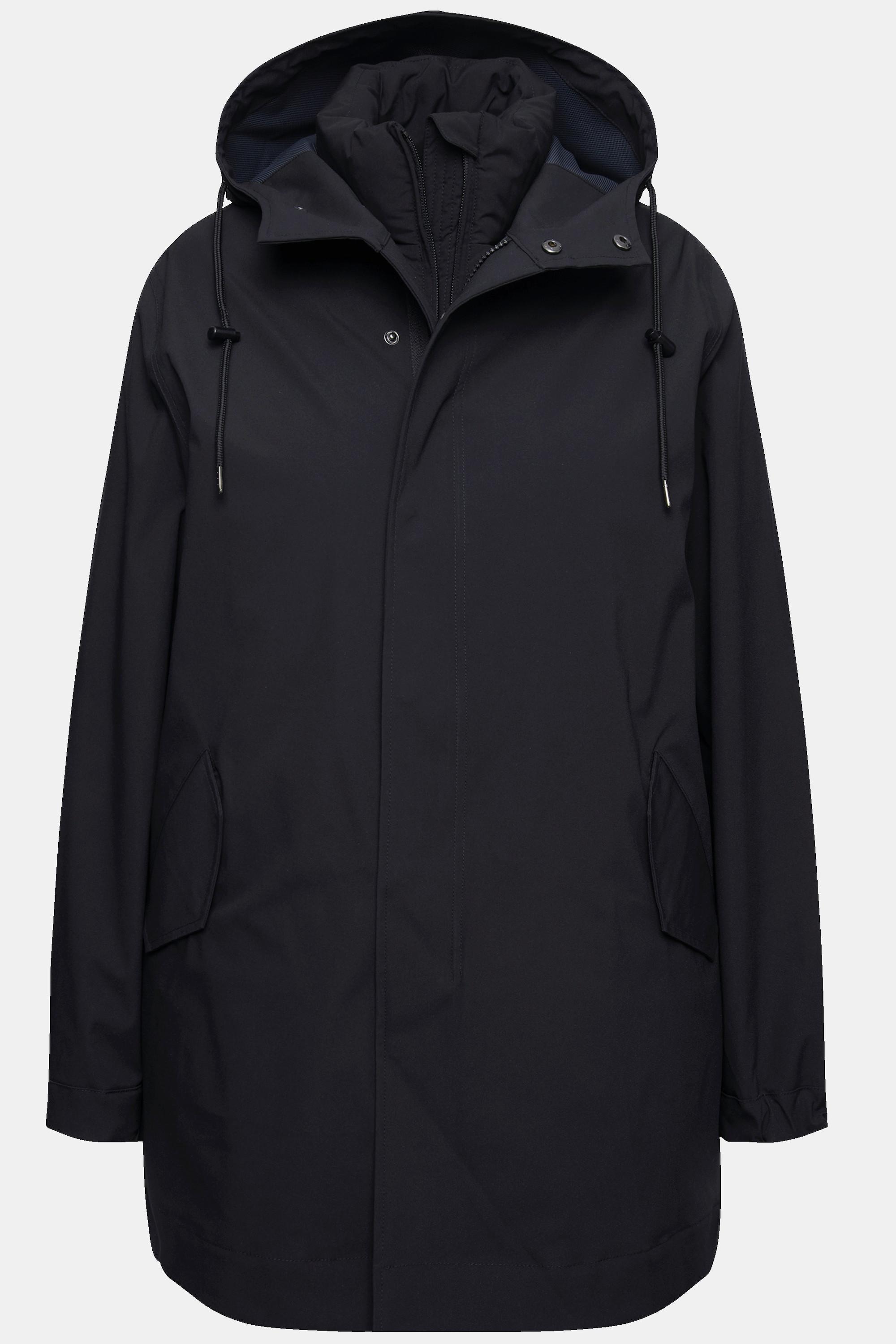 Ulla Popken Giacca Funzionale 3-in-1 Linea ad A con Gilet Trapuntato e Cappuccio  