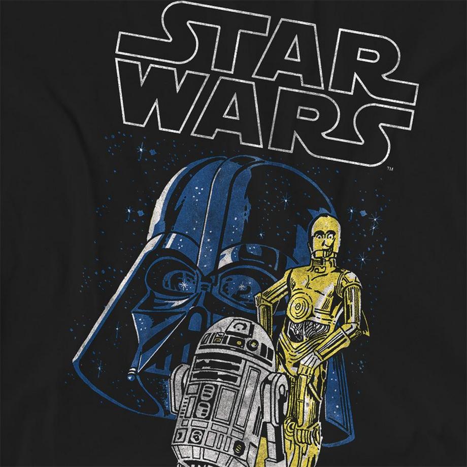 STAR WARS T-Shirt Vader And Droids  