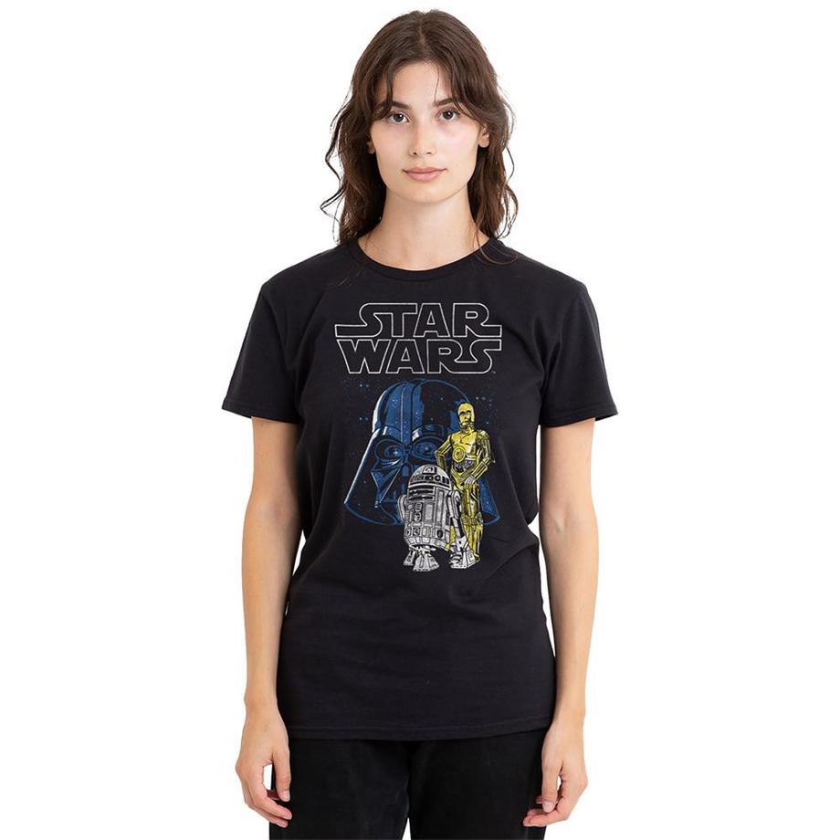 STAR WARS T-Shirt Vader And Droids  