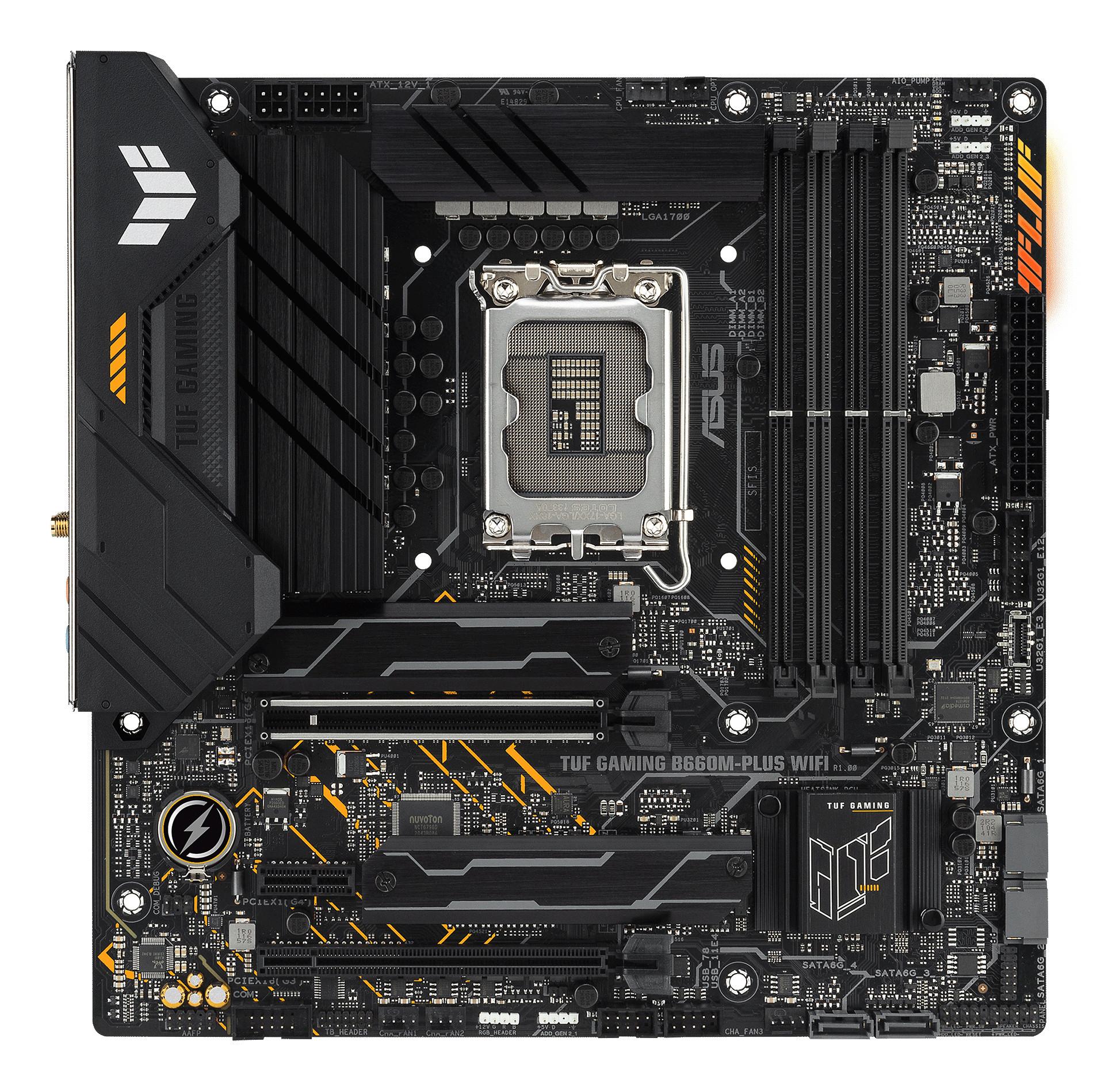 ASUS  TUF GAMING B660M-PLUS WIFI Intel B660 LGA 1700 micro ATX 