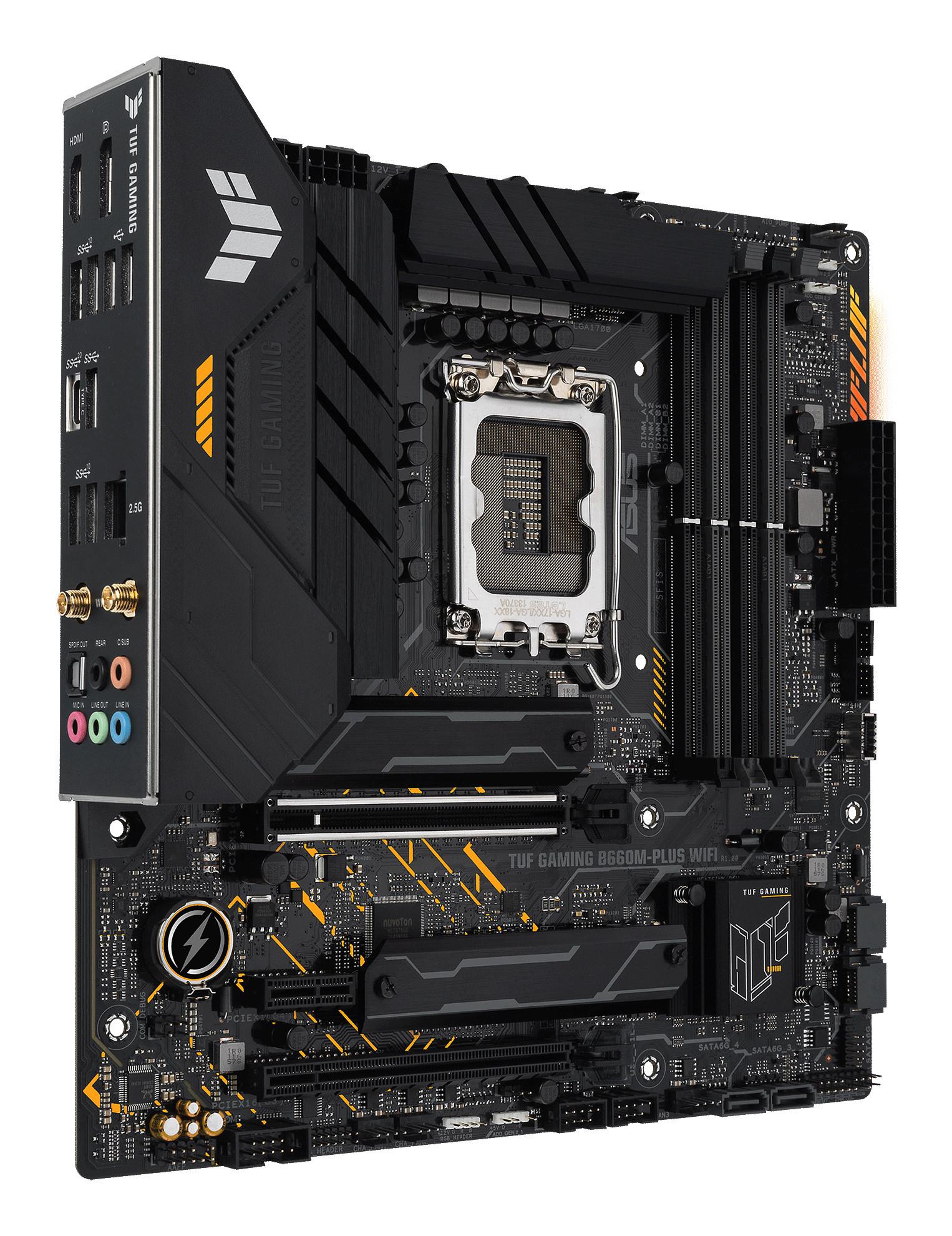 ASUS  TUF GAMING B660M-PLUS WIFI Intel B660 LGA 1700 micro ATX 