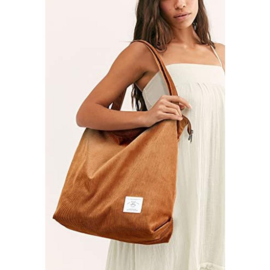 Only-bags.store Cord Tasche Umhängetasche Reissverschluss Gross Shopper Tote Bag Handtasche  