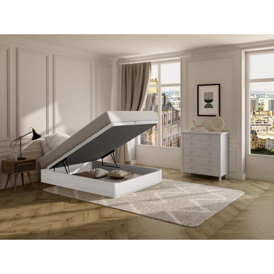 Ysmée Rete letto contenitore Bianco opaco HESTIA di DREAMEA PLAY  