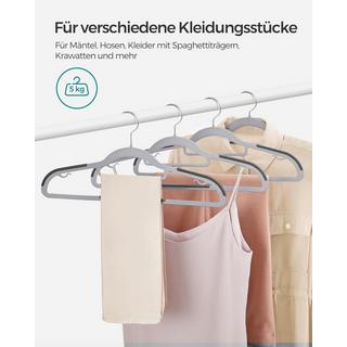 Songmics Appendini sottili antiscivolo con ganci girevoli a 360°, set da 30  