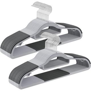 Songmics Appendini sottili antiscivolo con ganci girevoli a 360°, set da 30  