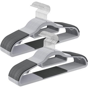 Set de 30 cintres en plastique gain de place