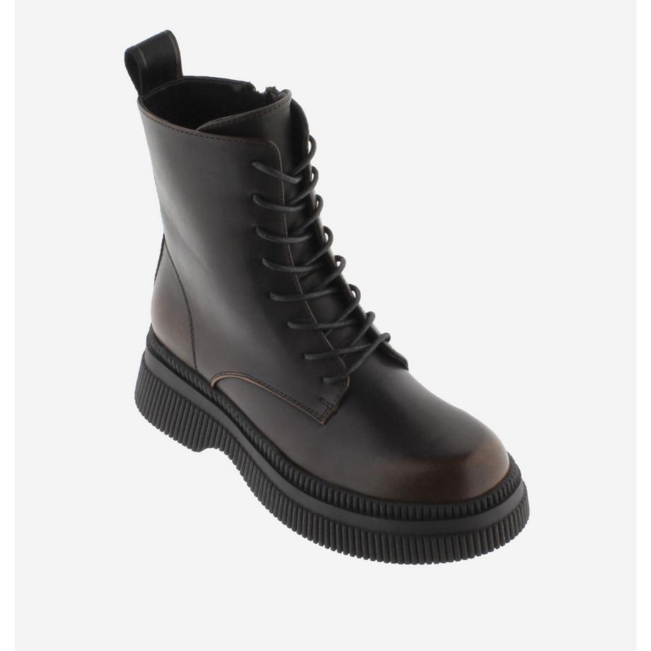 Victoria  damen stiefeletten dublin cordones efecto piel 