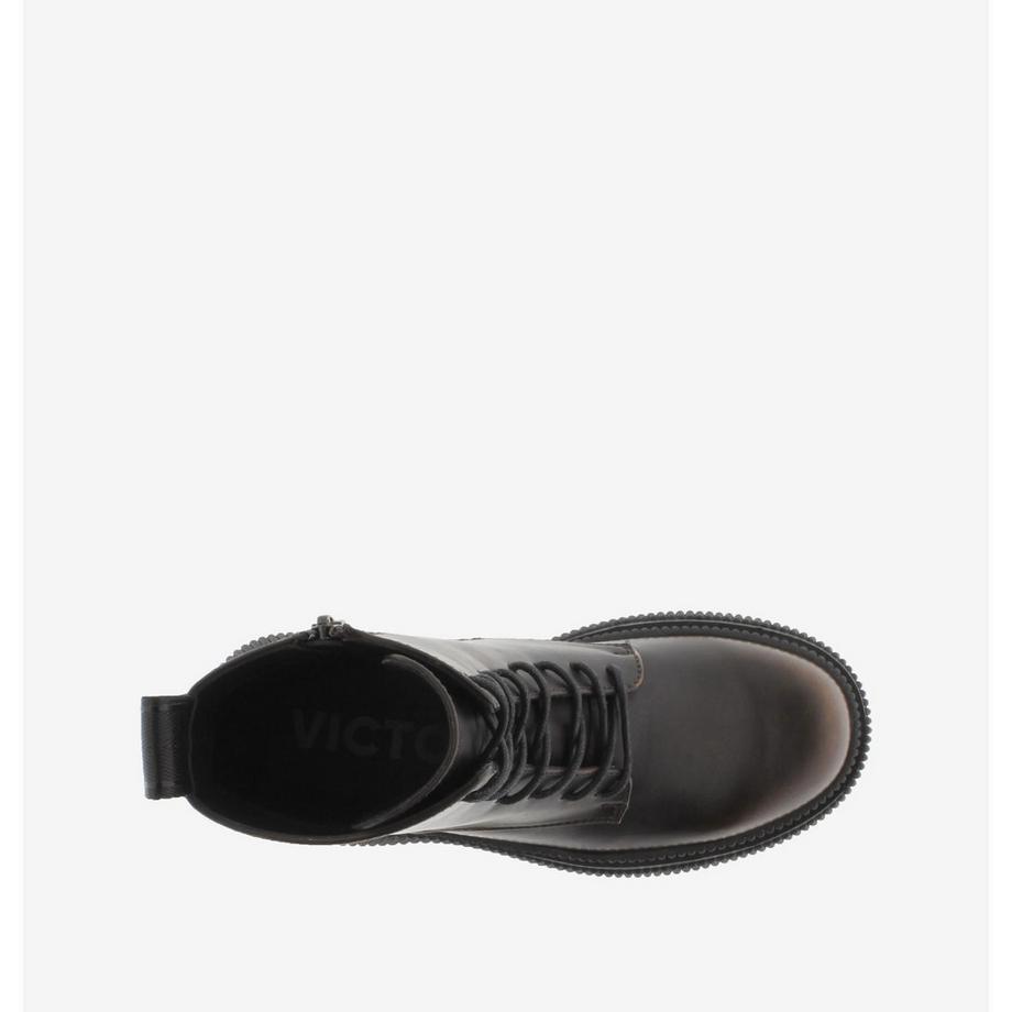 Victoria  damen stiefeletten dublin cordones efecto piel 