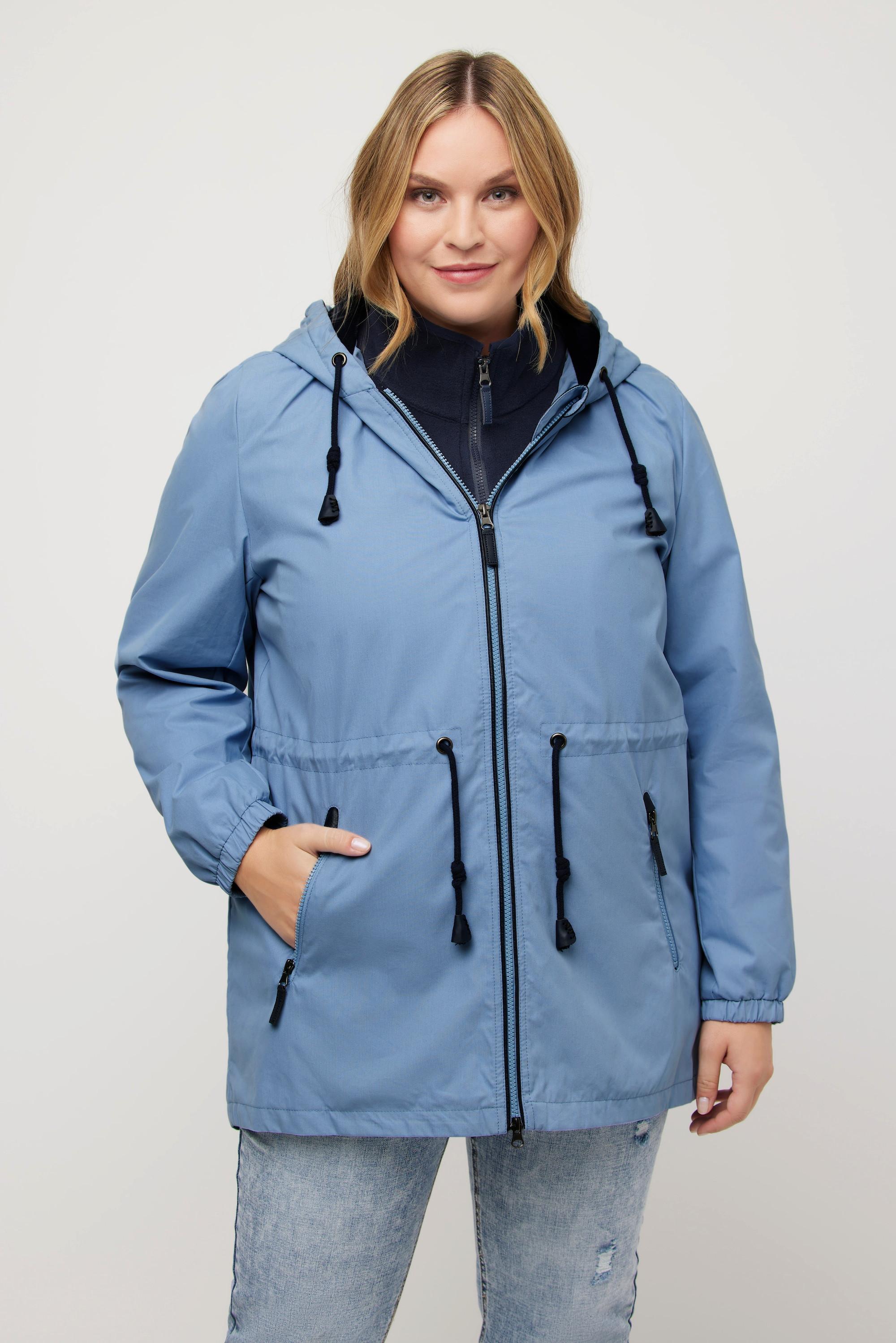 Ulla Popken  Veste 2-en-1 HYPRAR, avec gilet en polaire, hydrofuge 