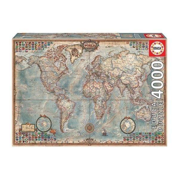 Educa  Educa Puzzle.  Historic World Map 4000 Teile 