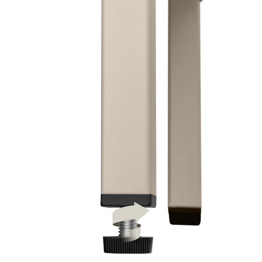 Tectake buffet métallique design minimaliste Baker 2 portes métalliques verrouillables avec fermeture magnétique individuelle  