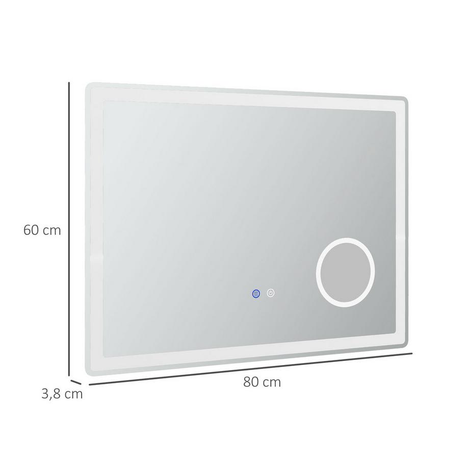 Kleankin  Miroir de salle de bain LED 