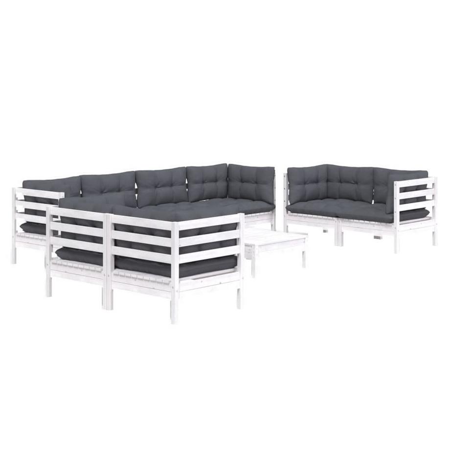 VidaXL set salotto da giardino Legno di pino  