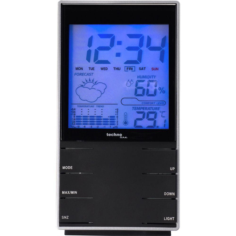 technoline Technoline WS 9120 stazione meteorologica digitale Nero, Argento  