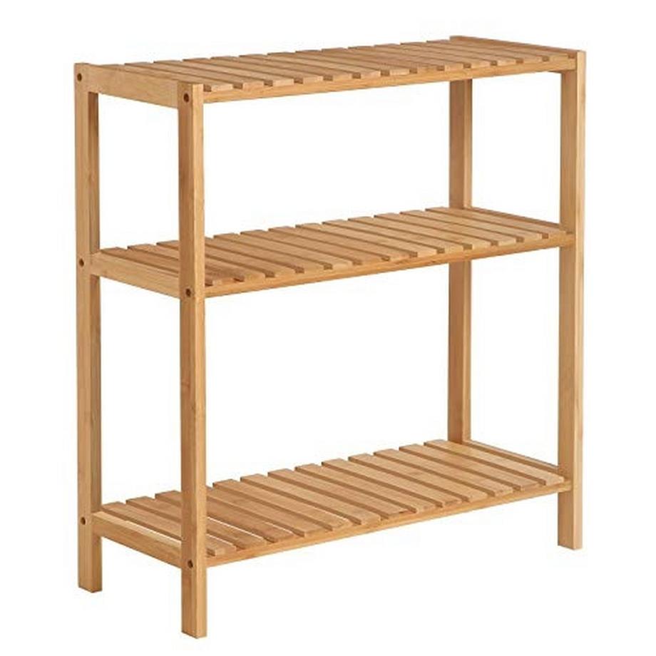Pricenet  Étagère en bambou écologique : durable, stable et facile à assembler 