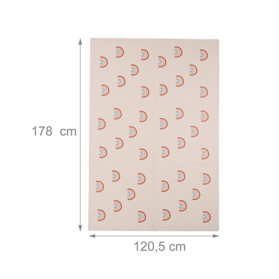 Northio Puzzlematte Regenbogen 6-teilig  