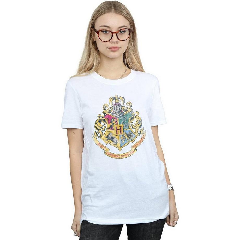 Harry Potter T-shirt à Manches Courtes Emblème Poudlard  